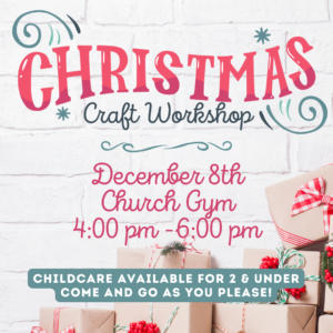 Christmas Craft Workshop Ad 2024