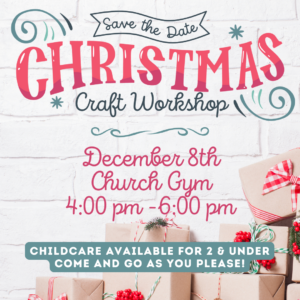 Christmas Craft Workshop Ad 2024