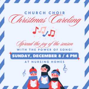 Red and Blue Classic Elegant Ornamental Christmas Carols Flyer