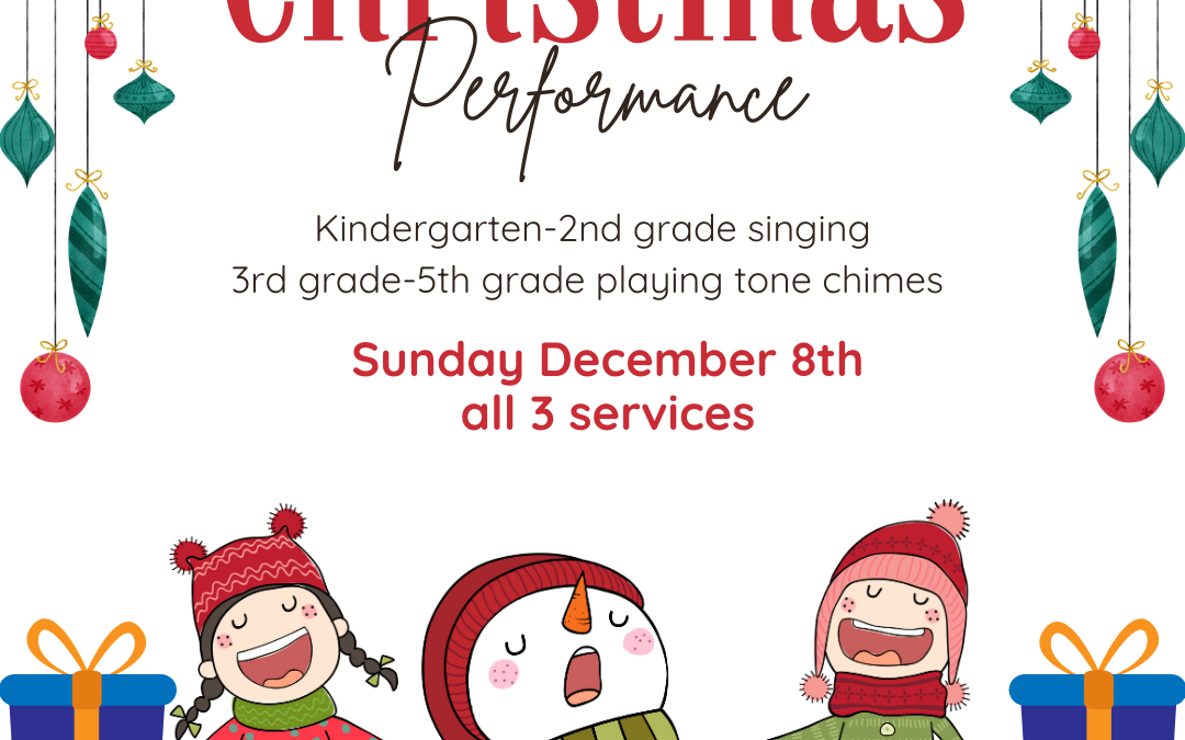 First Kids Christmas Performance