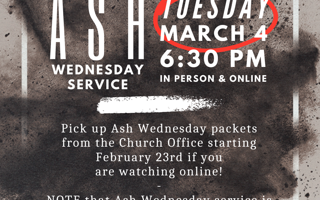 Ash Wednesday Service 2025