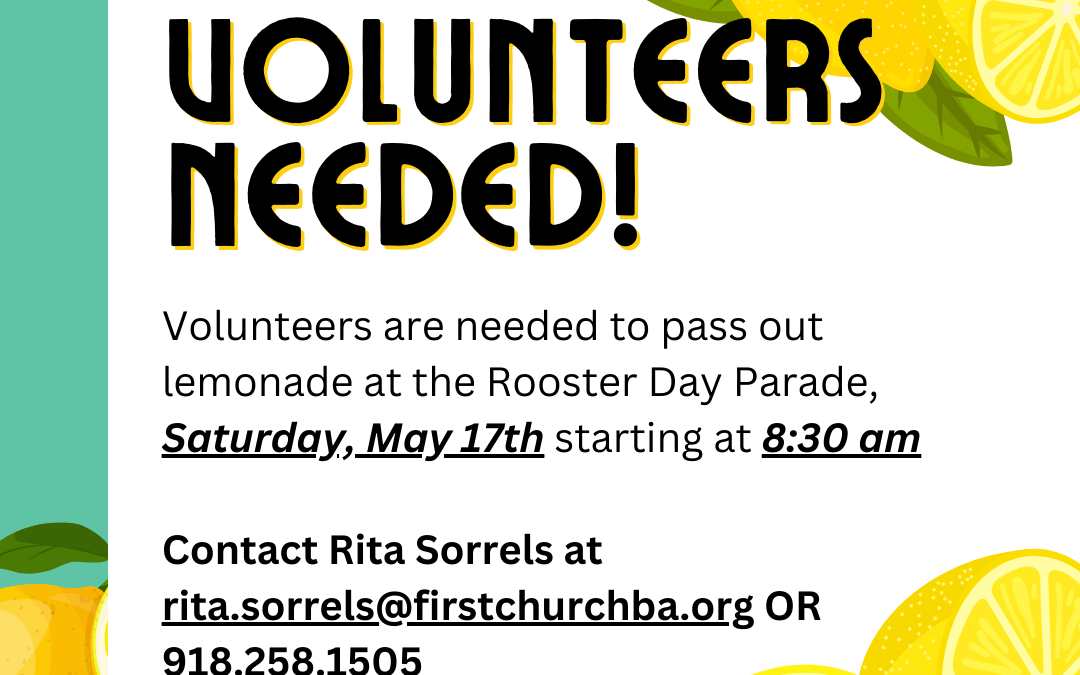 Rooster Day – Volunteers Needed!
