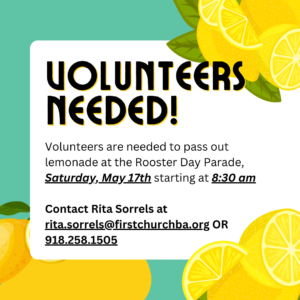 Volunteers needed 2025 Volunteers needed 2025